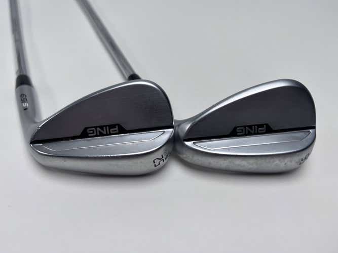 Ping s159 Chrome Wedge Set 52* 12 56* 12 Black Dot Z-Z115 Wedge Steel Mens RH