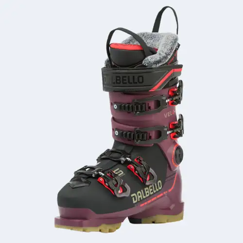 NEW Women's Dalbello Veloce 95 MV W Ski Boots - Size Mondo 25.0 / 25.5 (Berry / Black)