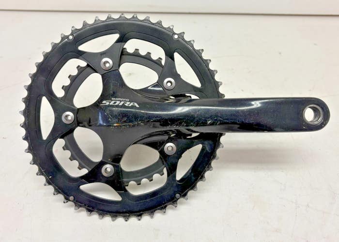 Shimano Sora FC-3550 175mm 50/34 Black Aluminum Road Bike Double Crankset GREAT