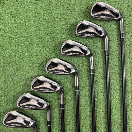 Taylormade Burner 1.0 2009 Iron Set 5-PW AW Reax Superfast 65g Regular Flex