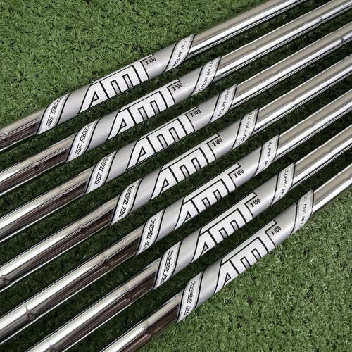 True Temper AMT Tour White X100 Extra Stiff 7 Shafts 5-PW GW 34.25-37.5 .350