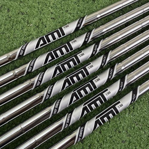 True Temper AMT Black S300 Stiff Flex 7 Shafts 5-PW GW 34.5-37.5 .350