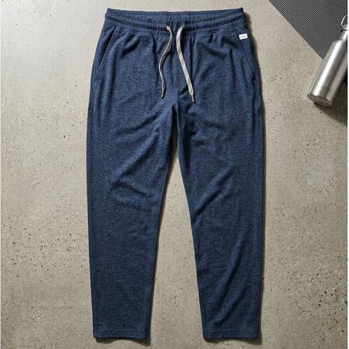 Vuori Ponto Performance Lounge Pants Mens XL Heather Navy Blue DreamKnit