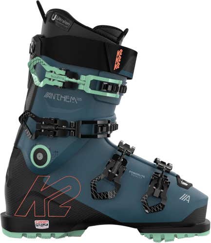 NEW 2023 K2 Anthem 105 MV GripWalk Women's Ski Boots - Blue - Size 26.5