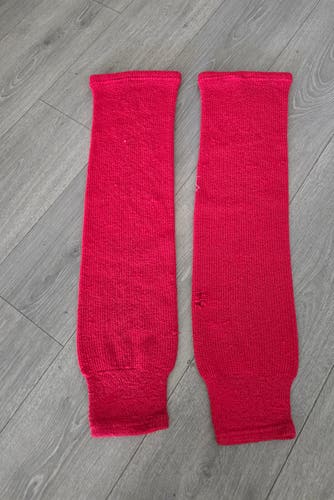 Red Senior Large CCM practice Socks (Used)