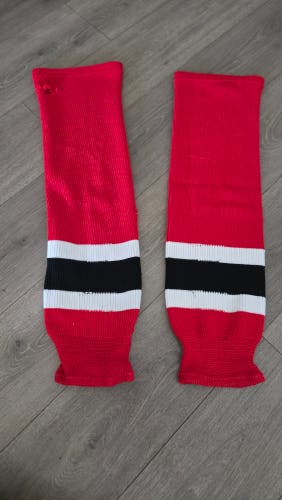 Red Team Canada colors- Senior Large Hockey Socks (Used)