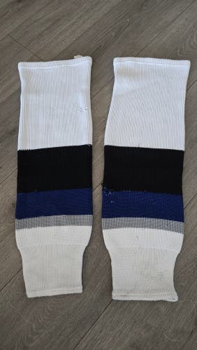 Original Tampa Bay Colors- white Senior Large Hockey Socks (Used)
