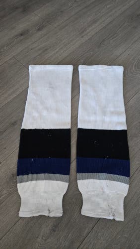 Original Tampa Bay colors- white Senior Large Hockey Socks (Used)
