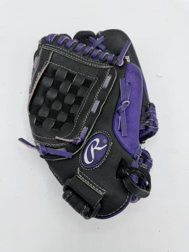 Rawlings Highlight Series RH Baseball Glove 12" - Black/Purple