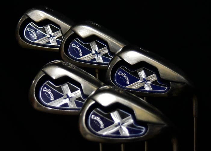 CALLAWAY X-18 SET: 5-9 IRONS SHAFT 39 IN (5I), REGULAR FLEX, RIGHT HANDED