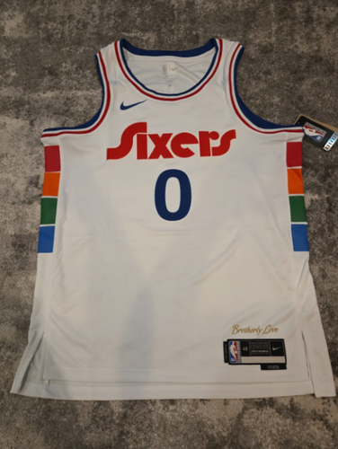 NBA Philadelphia 76ers Maxey Nike 2024-25 Swingman Jersey City Edition Size L
