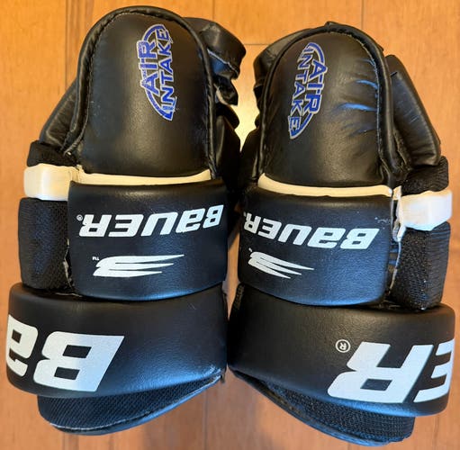 Vintage Bauer Supreme Breakout Air Intake Hockey Gloves - 14" (35.6cm) - Black (Used)