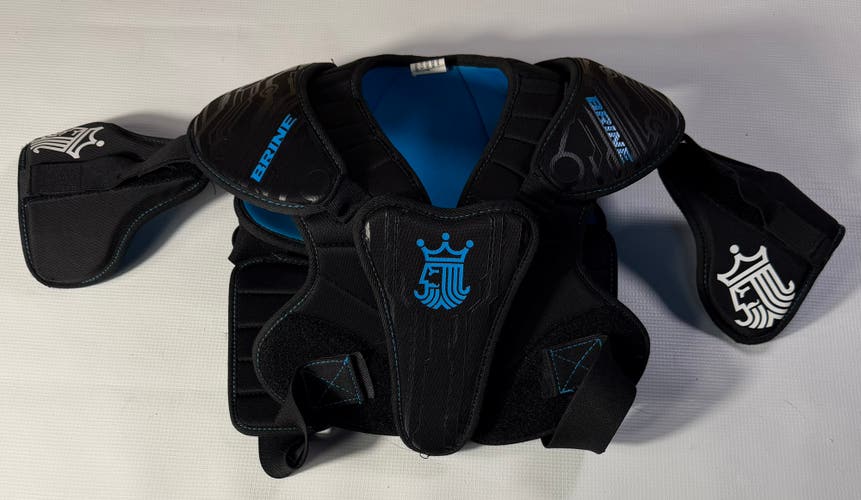 Brine Uprising Lacrosse Chest Protector Youth Black Medium