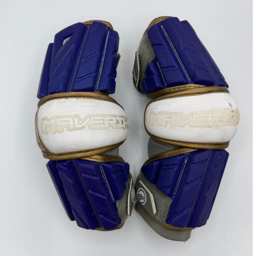 Adult Maverik Max Arm Guards - Purple/Gold/White