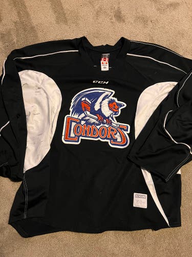 Black CCM QuickLite Pro Stock Bakersfield Condors Practice Jersey Size 58+ Goalie Cut