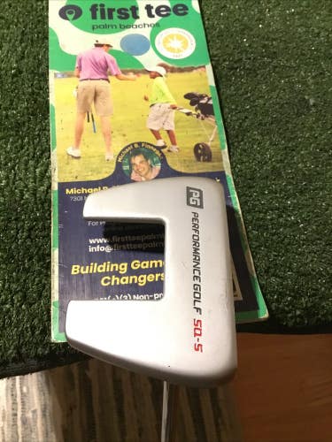 Performance Golf PG SQ-5 Square To Square Putter 34.5 Inches (RH) *VGC*