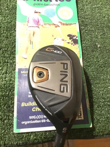 Ping G400 30* 6 Hybrid Regular Alta CB 70g Bronze Graphite Shaft (38.25)