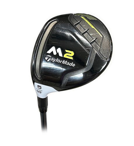 LH 2019 TaylorMade M2 18* 5 Wood Graphite Ozik 50x4 White Tie Senior Flex