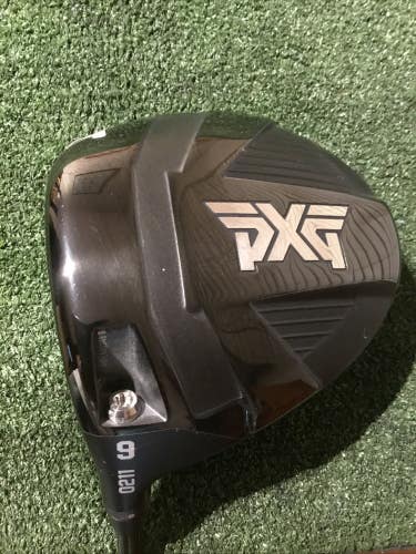 PXG Left Handed 0211 9* Driver Stiff HZRDUS Black 60g Graphite Shaft (45) *VGC*