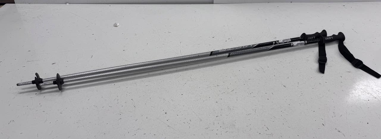 Used LEKI VISTA Mens DH Ski Pole Grey 130 cm / 52 in 11860-S000313697