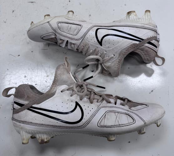 Used Nike LAX Cleats Mens White Senior 8.5 11860-S000313679