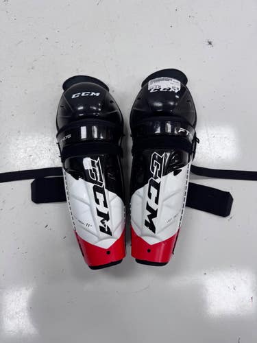 Used CCM FT475 Intermediate Shin Guards Black 11" 11860-S000313669