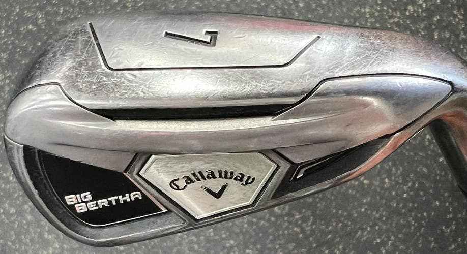 Used Callaway BIG BERTHA Mens Individual Iron RH 7 Iron 11497-S000160440