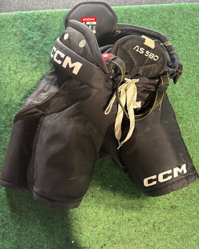 Black CCM Tacks AS 580 Hockey Pants (Used) | Junior Small