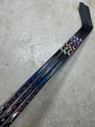 3 PACK 80 Flex P92 Senior CCM RibCor Trigger 9 Pro Left Hand Hockey Stick Pro Stock (New)
