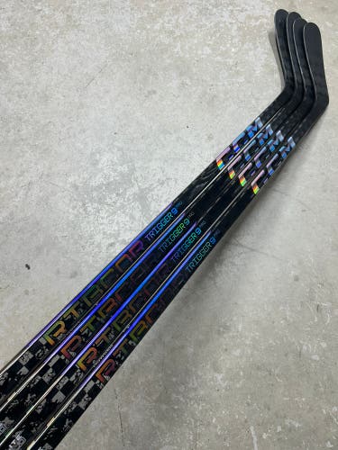 4 PACK 80 Flex P92 Senior CCM RibCor Trigger 9 Pro Left Hand Hockey Stick Pro Stock (New)
