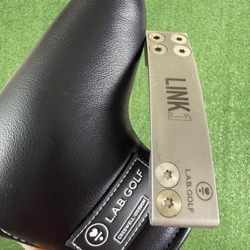 LAB Link.1 Blade Black Steel Shaft Putter With Headcover 35