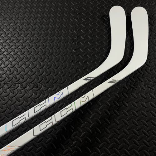 *NEW* 2 Pack Bundle - SR CCM XF Ghost Left Hand Hockey Stick P29 75 Flex - Limited - White