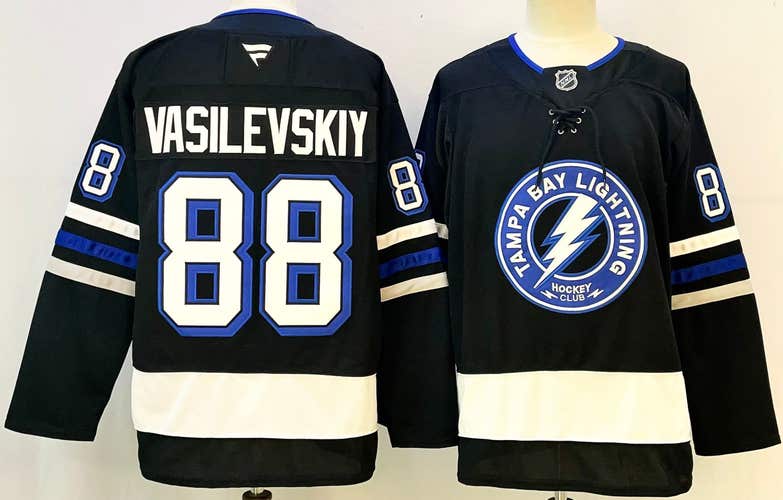 Men's Tampa Bay Lightning Vasilevskiy #88 Stitched Hockey Jersey size 52