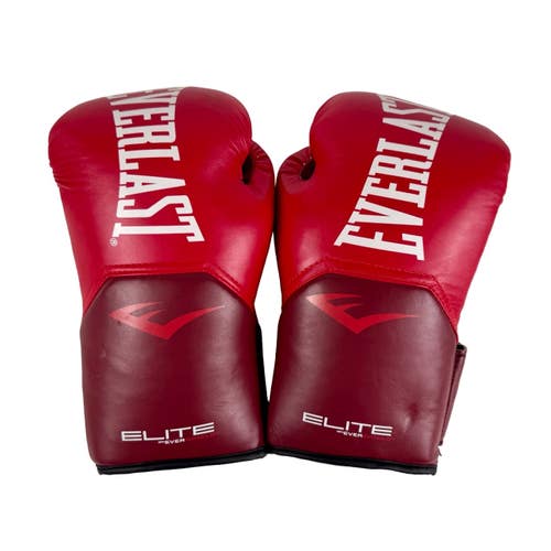 Used Everlast ELITE Boxing Gloves Red Senior 11506-S000305707