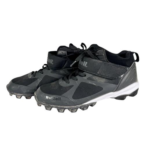 Used Riddell Adult FB Cleats Black Senior 8.5 11506-S000306905