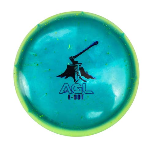 Used AGL X-OUT STUMP Disc Golf Driver Green 11506-S000306937