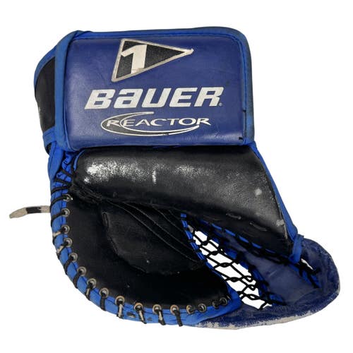 Used Bauer REACTOR Inter Goalie Catcher Black And Royal Blue 11506-S000262140