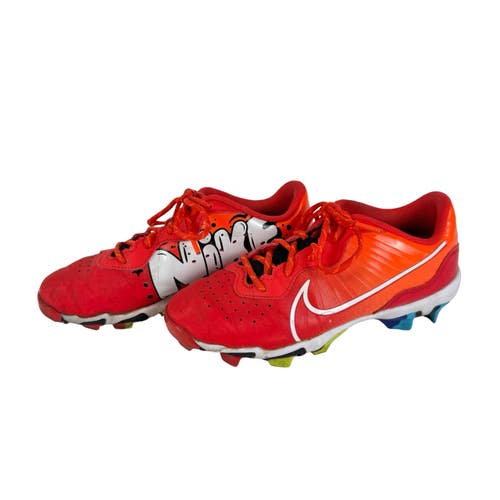 Used Nike DIAMOND BB/SB Cleats Red Junior 05.5 11506-S000305440