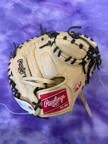 Brown Rawlings Gold Glove Elite RH Catcher's Baseball Glove 32" (Used)