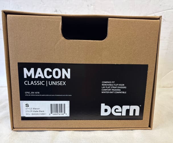 Small Bern Bike Helmet (New) matte black