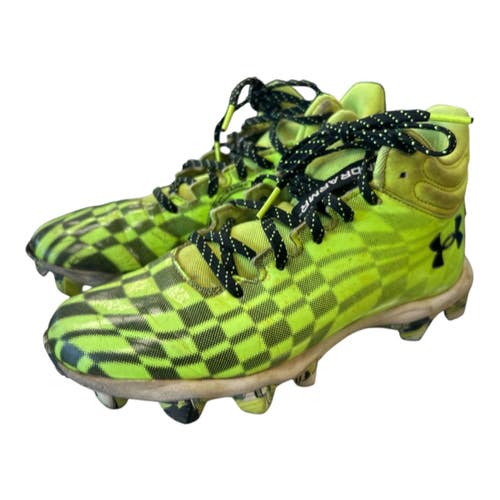 Used Under Armour Jr FB Cleats Green Junior 04.5 11450-S000526593