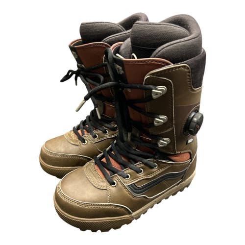 Used Vans INVADO PRO Mens Snowboard Boots Brown Senior 8.5 11450-S000526559