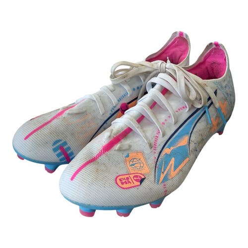 Used Puma ULTRA 5 MATCH FG VOLUME UP Soccer Cleats White Senior 7 11450-S000526534