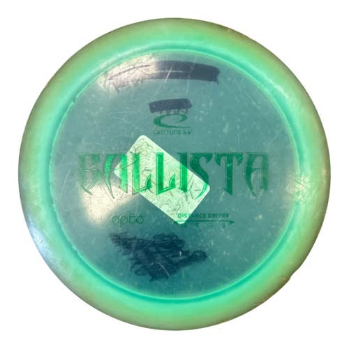 Used Latitude 64 OPTO BALLISTA Disc Golf Driver Green 175g 11450-S000526530
