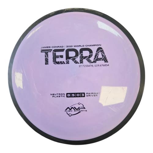 Used MVP TERRA Disc Golf Driver Purple 175g 11450-S000526760