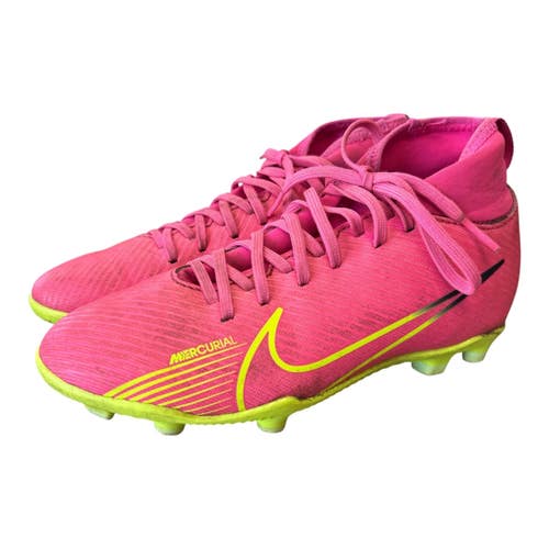 Used Nike ZOOM MERCURIAL SUPERFLY 9 Soccer Cleats Pink Junior 02.5 11450-S000526776