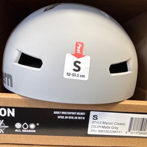 Small Bern Bike Helmet (New) matte grey