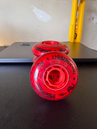 (4 Pack) Revision Variant Firm Wheels Inline Roller Hockey Wheels 72MM