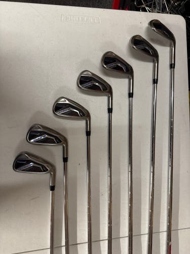 2023 Cobra AeroJet One Length Right Handed Iron Set Regular Flex Graphite Shaft (7 Clubs) #5 - #9, P