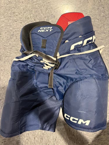 Blue Senior Small CCM Next Hockey Pants (Used)